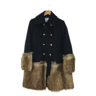 サカイ(sacai)の【美品】  sacai / サカイ | 2017AW | フェイクファー ドッキングPコート | 1 | ネイビー | レディース(その他)