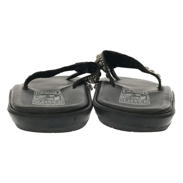 【美品】  ISLAND SLIPPER / アイランドスリッパ | スタッズ オールレザー サンダル | 5 | ブラック | レディース 2