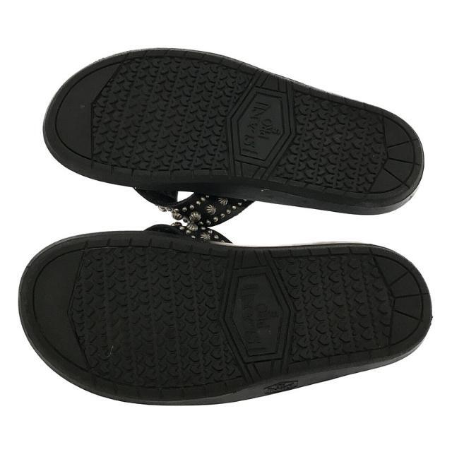 【美品】  ISLAND SLIPPER / アイランドスリッパ | スタッズ オールレザー サンダル | 5 | ブラック | レディース 4