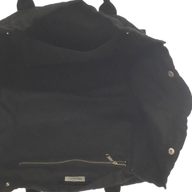 【美品】 tricot COMME des GARCONS / トリココムデギャルソン | ピンストライプ マチ有 ウール ハンド トート バック | ブラック | レディース トリココムデギャルソン トートバッグ美品