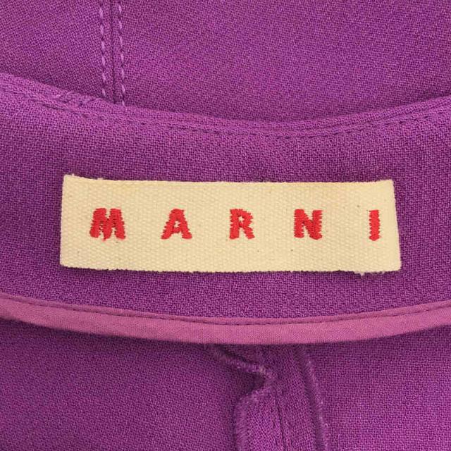 Marni(マルニ)のMARNI / マルニ | サイドジップ ウール スカート | 38 | パープル | レディース レディースのスカート(ミニスカート)の商品写真