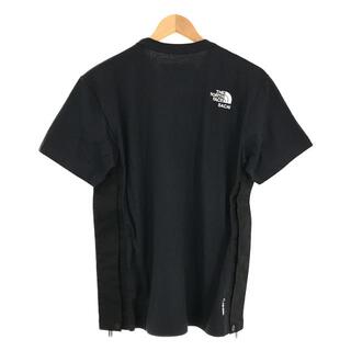 【新品】  sacai / サカイ | × THE NORTH FACE ノースフェイス コラボ サイドジップスリット 両面ロゴ プルオーバー Tシャツ | 1 | ネイビー | メンズ