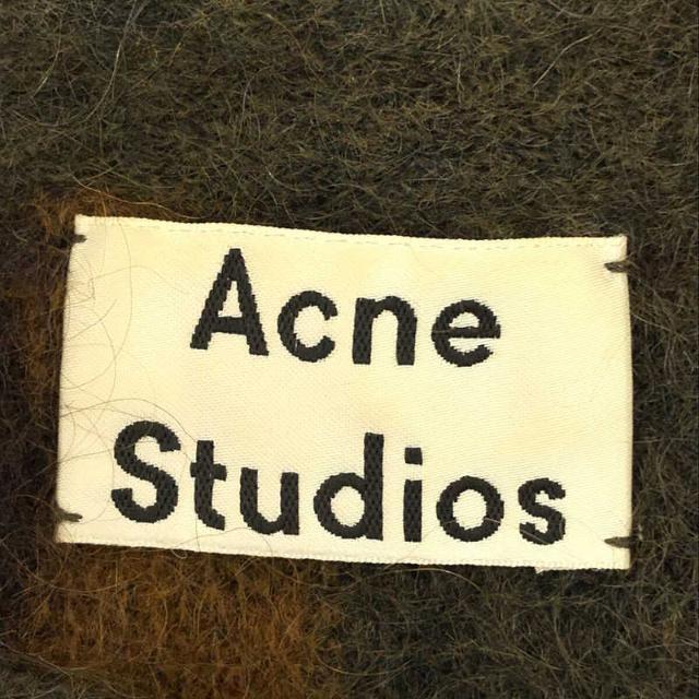 Acne Studios(アクネストゥディオズ)の【美品】  Acne Studios / アクネ ストゥディオズ | 2018AW | モヘア混 ウール ストライプ ボートネック オーバーサイズ ニット | S | カーキ / オリーブ / ブラック | レディース レディースのトップス(ニット/セーター)の商品写真