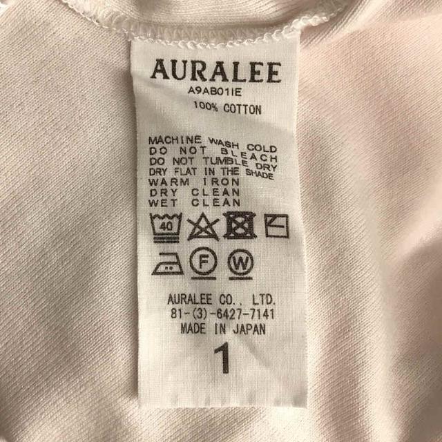 AURALEE(オーラリー)のAURALEE / オーラリー | AURALEE FOR IENA コットン 長袖カットソー Ｔシャツ w | 1 | ベビーピンク | レディース レディースのトップス(Tシャツ(長袖/七分))の商品写真