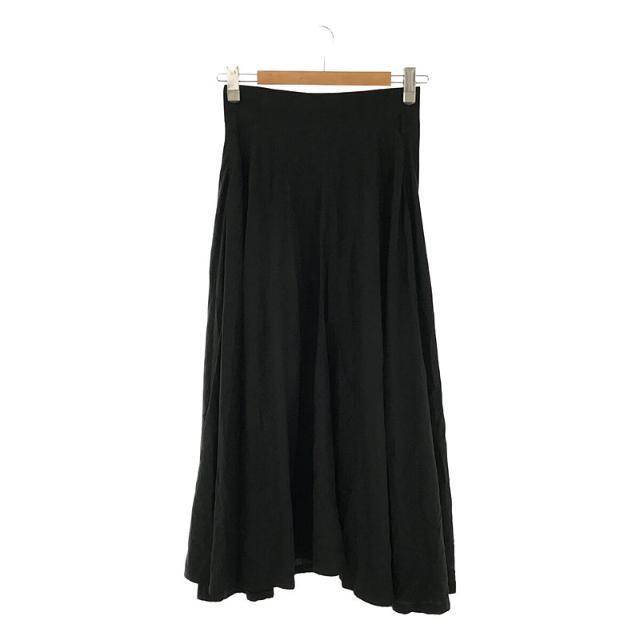 foufou / フーフー | linen flare skirt リネン フレアスカート | 0 | ブラック | レディース
