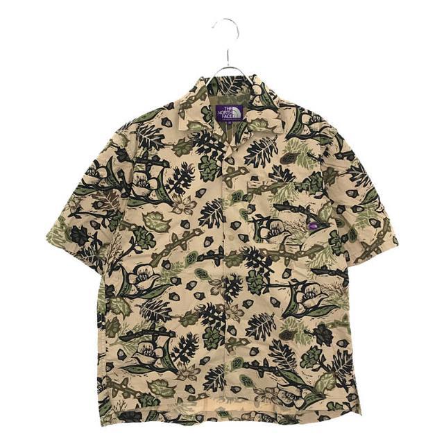 【新品】  THE NORTH FACE PURPLE LABEL / ザノースフェイスパープルレーベル | Botanical Print H/S Shirt NT3217N ボタニカルプリント ハーフスリーブシャツ | XS | BEIGE | メンズ