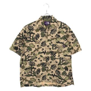 【新品】  THE NORTH FACE PURPLE LABEL / ザノースフェイスパープルレーベル | Botanical Print H/S Shirt NT3217N ボタニカルプリント ハーフスリーブシャツ | XS | BEIGE | メンズ(Tシャツ/カットソー(半袖/袖なし))