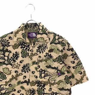 【新品】  THE NORTH FACE PURPLE LABEL / ザノースフェイスパープルレーベル | Botanical Print H/S Shirt NT3217N ボタニカルプリント ハーフスリーブシャツ | XS | BEIGE | メンズ