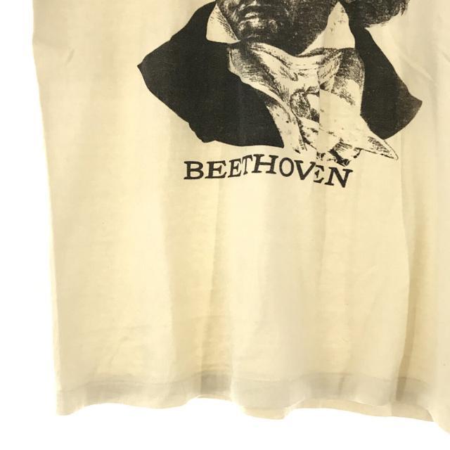 WAREHOUSE(ウエアハウス)のWAREHOUSE / ウエアハウス | Lot4601 BEETHOVEN ベートーベン プリント コットン Tシャツ カットソー | S | アイボリー | メンズ メンズのトップス(Tシャツ/カットソー(半袖/袖なし))の商品写真