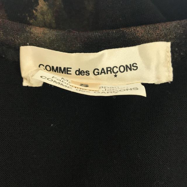 COMME des GARCONS(コムデギャルソン)の【美品】  COMME des GARCONS / コムデギャルソン | AD2016 2017SS | コーティングプリント ウールジャージー Tシャツ  | S | ブラック | レディース メンズのバッグ(トートバッグ)の商品写真