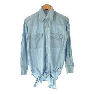 マディソンブルー(MADISONBLUE)のMADISON BLUE / マディソンブルー | 2021SS | CACHE-COEUR WESTERN SHIRT ウエスタンシャツ | 00(XS) | サックスブルー | レディース(シャツ/ブラウス(長袖/七分))