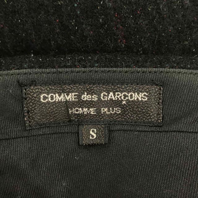 COMME des GARCONS HOMME PLUS / コムデギャルソンオムプリュス | AD1998 | 90s シーム期 インサイドアウトサイド タック入り ストライプ ウール スラックス パンツ | S | ブラック | メンズ