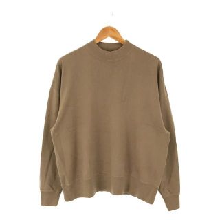 LENO / リノ | MOCK NECK LONG T-SHIRT カシミヤ ブレンド  モックネック スウェット プルオーバー  ユニセックス | 1 | ブラウン | メンズ(スウェット)