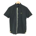 FRED PERRY / フレッドペリー | コットン ボーダー切替 半袖チェッ