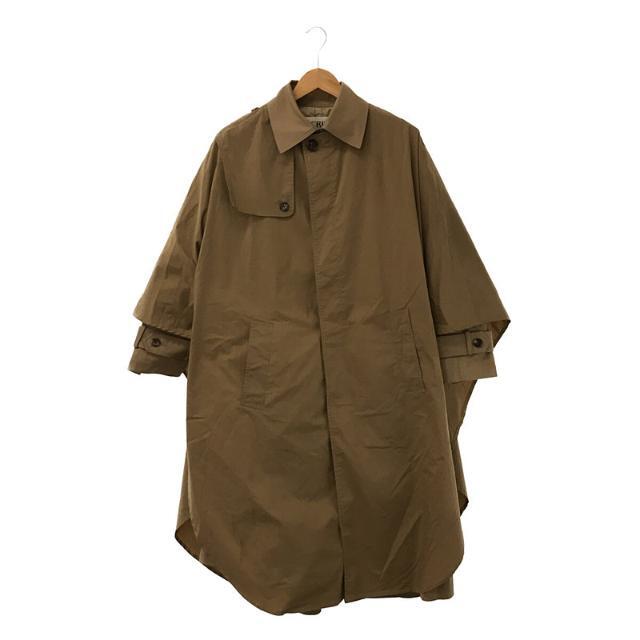 ボタンポケット有無INSCRIRE / アンスクリア | 2020AW | cloak trench coat オーバーシルエット トレンチコート | 38 | ベージュ | レディース