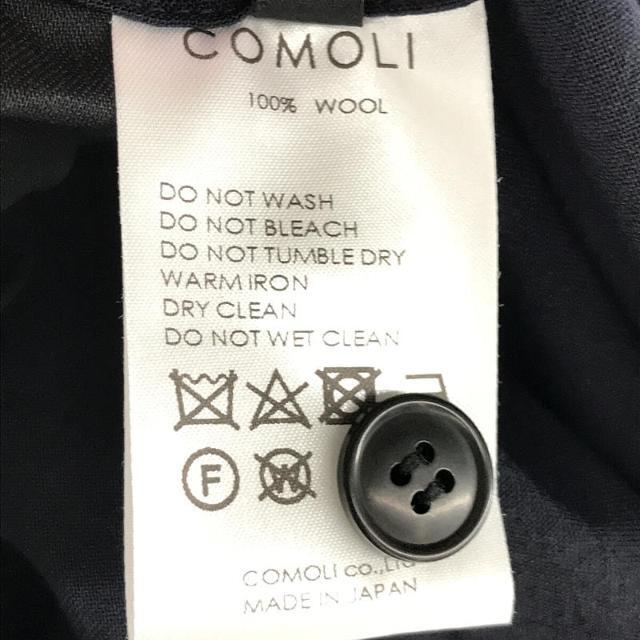 COMOLI(コモリ)の【美品】  COMOLI / コモリ | 2022SS | ウールニータックパンツ | 1 | ネイビー | メンズ メンズのパンツ(その他)の商品写真