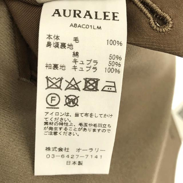 AURALEE(オーラリー)のAURALEE / オーラリー | LIGHT MELTON OVER COAT ライトメルトン オーバーコート | 3 | GRAY BEIGE | メンズ メンズのジャケット/アウター(その他)の商品写真