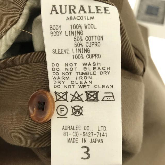 AURALEE(オーラリー)のAURALEE / オーラリー | LIGHT MELTON OVER COAT ライトメルトン オーバーコート | 3 | GRAY BEIGE | メンズ メンズのジャケット/アウター(その他)の商品写真