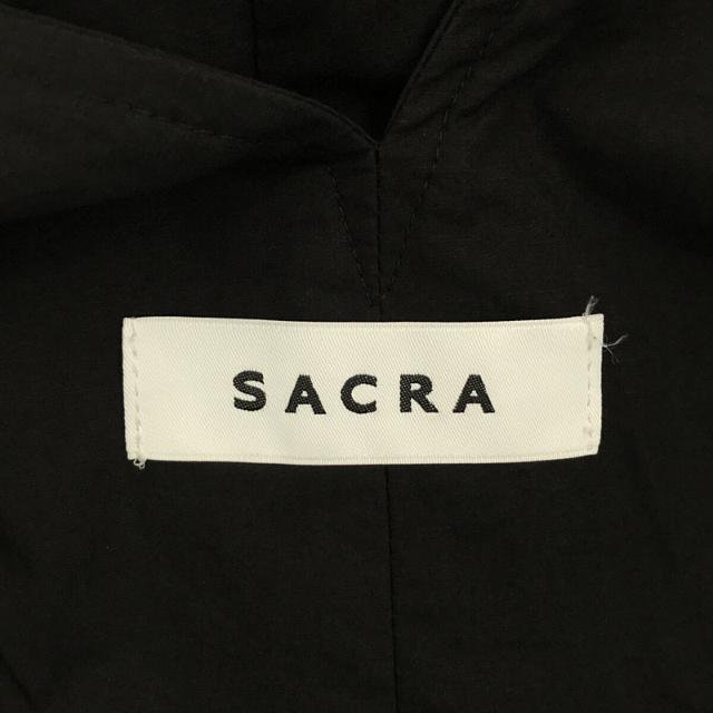 SACRA - SACRA / サクラ | コットン リネン Ｖネック ギャザー ロング