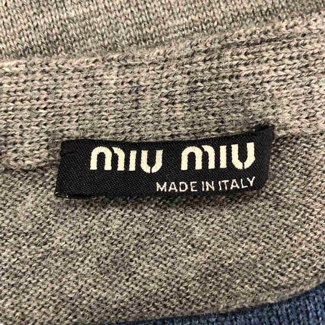 miumiu - miu miu / ミュウミュウ | イタリア製 ウール 配色 クルー