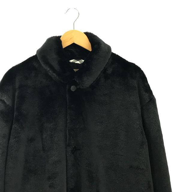 YSTRDY'S TMRRW / イエスタデイズトゥモロー | 2019AW | FAUX FUR PHAT COAT ファー シングル ロング コート | L | ブラック | メンズ