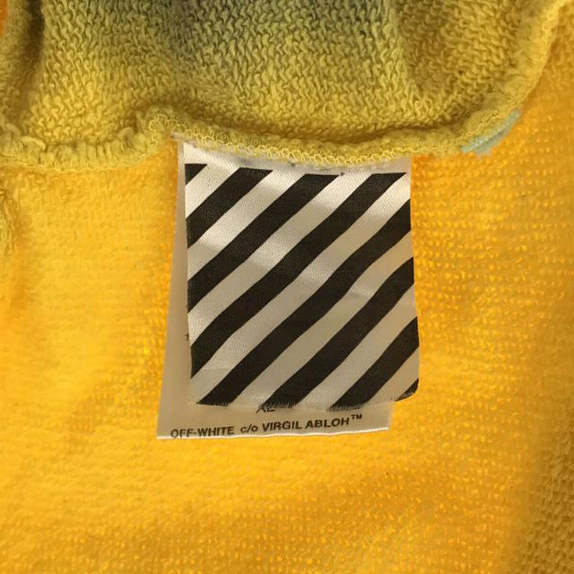 OFF-WHITE(オフホワイト)のOff-White / オフホワイト | タイダイ染め バック ドローコード デザイン オーバーサイズ クルーネック スウェット | XL | イエロー / ブラック / レッド | レディース レディースのトップス(トレーナー/スウェット)の商品写真