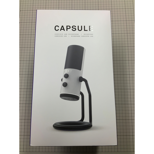 NZXT CAPSULE USB MICROPHONE マイク　ホワイトスマホ/家電/カメラ