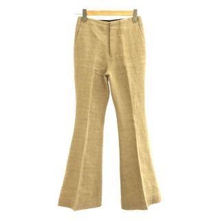 マディソンブルー(MADISONBLUE)の【美品】  MADISON BLUE / マディソンブルー | 2019AW | FLARE PANTS LINEN リネン フレアパンツ | 01(S) | ベージュ | レディース(その他)