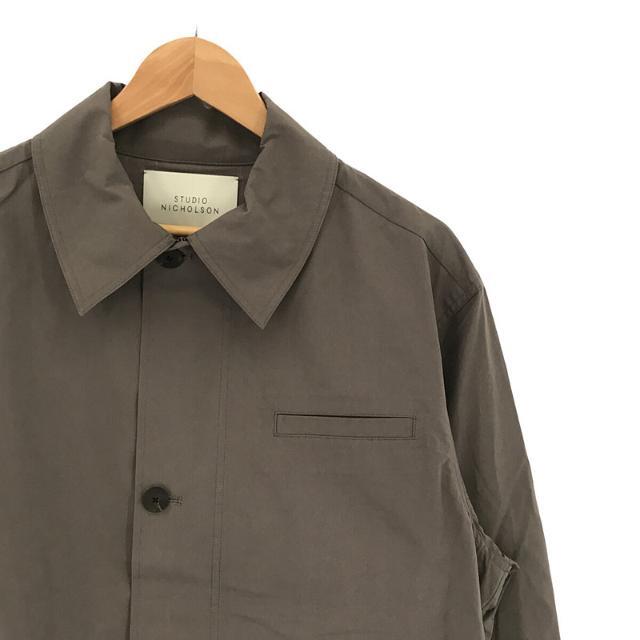 Studio Nicholson / スタジオ ニコルソン | 2020SS | Powder Cotton Overlap Shirt  シャツジャケット | M | グレー | メンズ