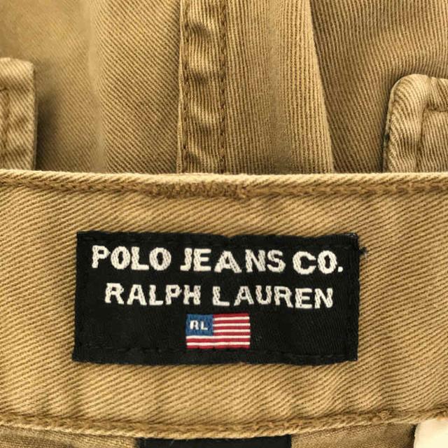 Ralph Lauren(ラルフローレン)のRALPH LAUREN / ラルフローレン | 1990s | 90s VINTAGE ヴィンテージ POLO JEANS CO. コットン チノ カーゴ ハーフ パンツ | 32 | ベージュ | メンズ メンズのパンツ(その他)の商品写真