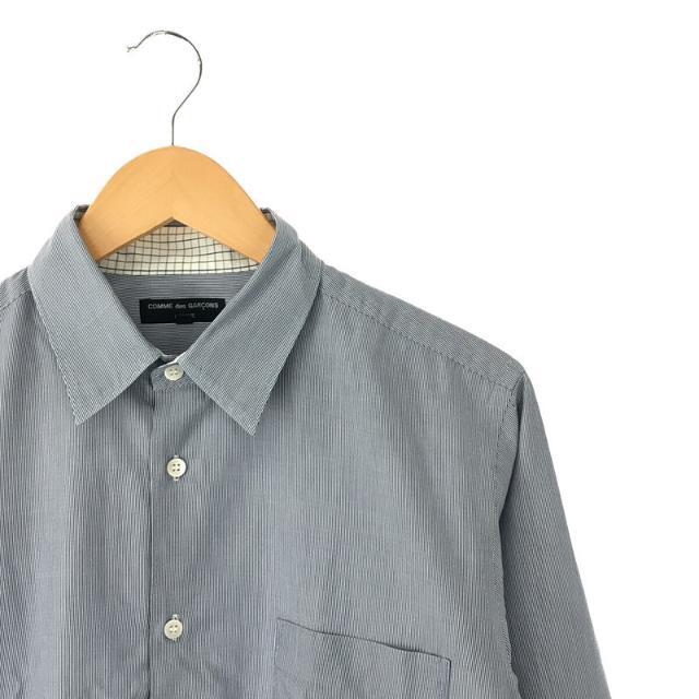 COMME des GARCONS HOMME / コムデギャルソンオム | AD2010 2011SS | ピンストライプ 長袖シャツ | M | ネイビー | メンズ