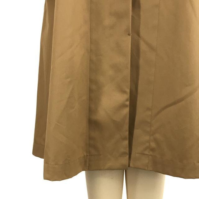 【新品】  atelier naruse / アトリエナルセ | A-LINE coat one-piece ウエスト紐付き ツイル織スーピマコットン ノーカラー ロング Aライン コート ワンピース  | F | ベージュ | レディース 2
