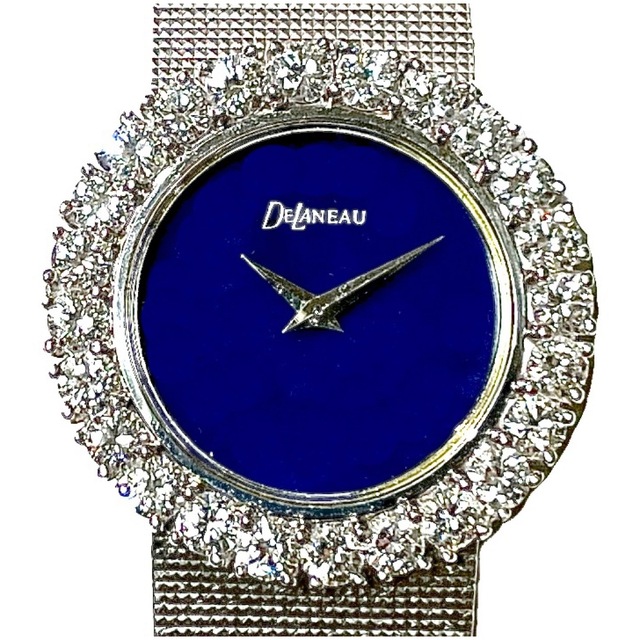 DELANEAU K18WG Diamonds lapis lazuli