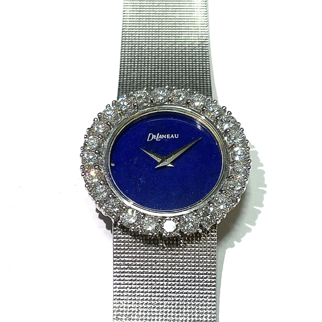 DELANEAU K18WG Diamonds lapis lazuli