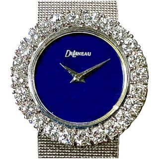 DELANEAU K18WG Diamonds lapis lazuli