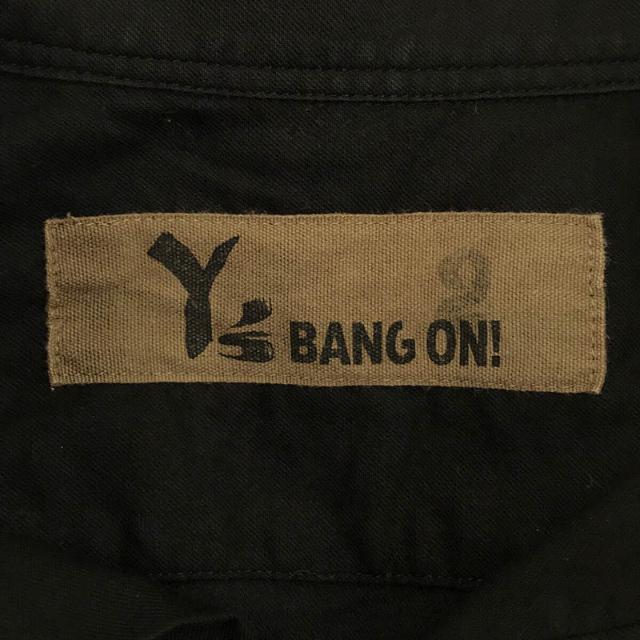 Y's BANG ON! / ワイズバングオン | No.2 コットン ツイル 3枚襟 シャツ | 2 | ブラック | メンズ メンズのトップス(Tシャツ/カットソー(七分/長袖))の商品写真