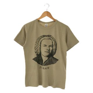 ウエアハウス(WAREHOUSE)のWAREHOUSE / ウエアハウス | J.S.BACH バッハ プリント コットン Tシャツ カットソー | S | ベージュ | メンズ(Tシャツ/カットソー(半袖/袖なし))