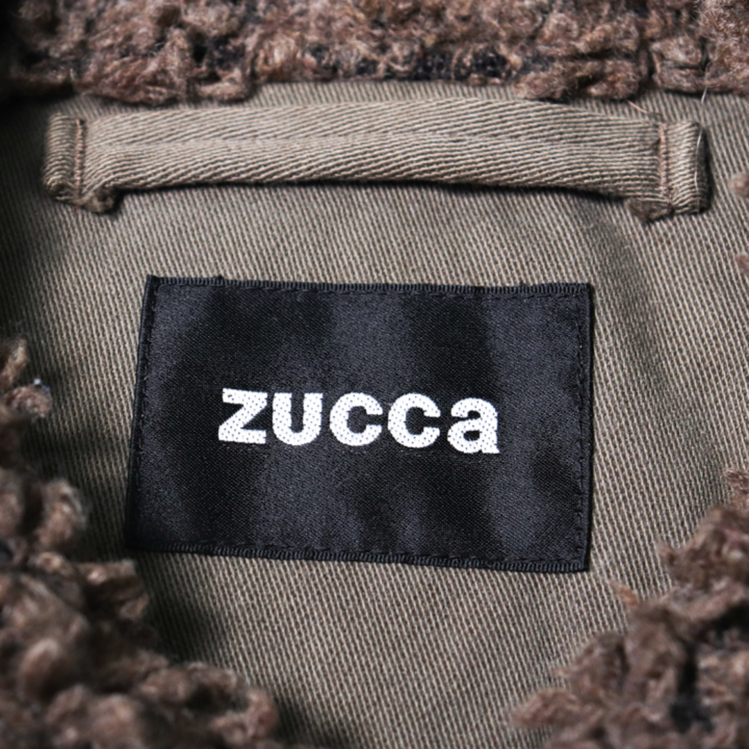 ZUCCa(ズッカ)のズッカ ロングコート フード付き ジップアップ 無地 アウター 日本製 メンズ Mサイズ カーキ ZUCCa メンズのジャケット/アウター(その他)の商品写真