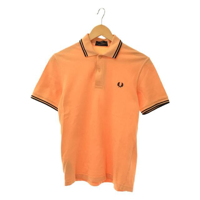 FRED PERRY(フレッドペリー)のFRED PERRY / フレッドペリー | M12N 英国製 ツインティップド鹿の子ポロシャツ | 36 | オレンジ | メンズ メンズのトップス(Tシャツ/カットソー(半袖/袖なし))の商品写真