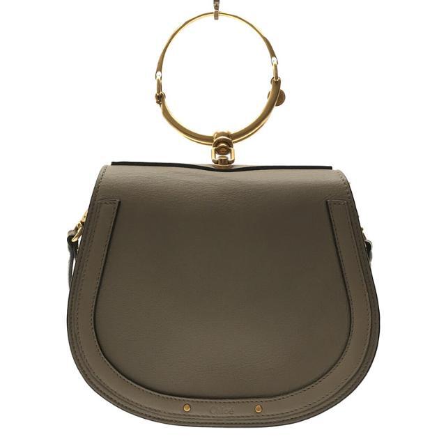 Chloe(クロエ)の【美品】  Chloe / クロエ | nile ブレスレットバッグ レザー ショルダーバッグ 保存袋付き | グレー | レディース レディースのバッグ(ショルダーバッグ)の商品写真