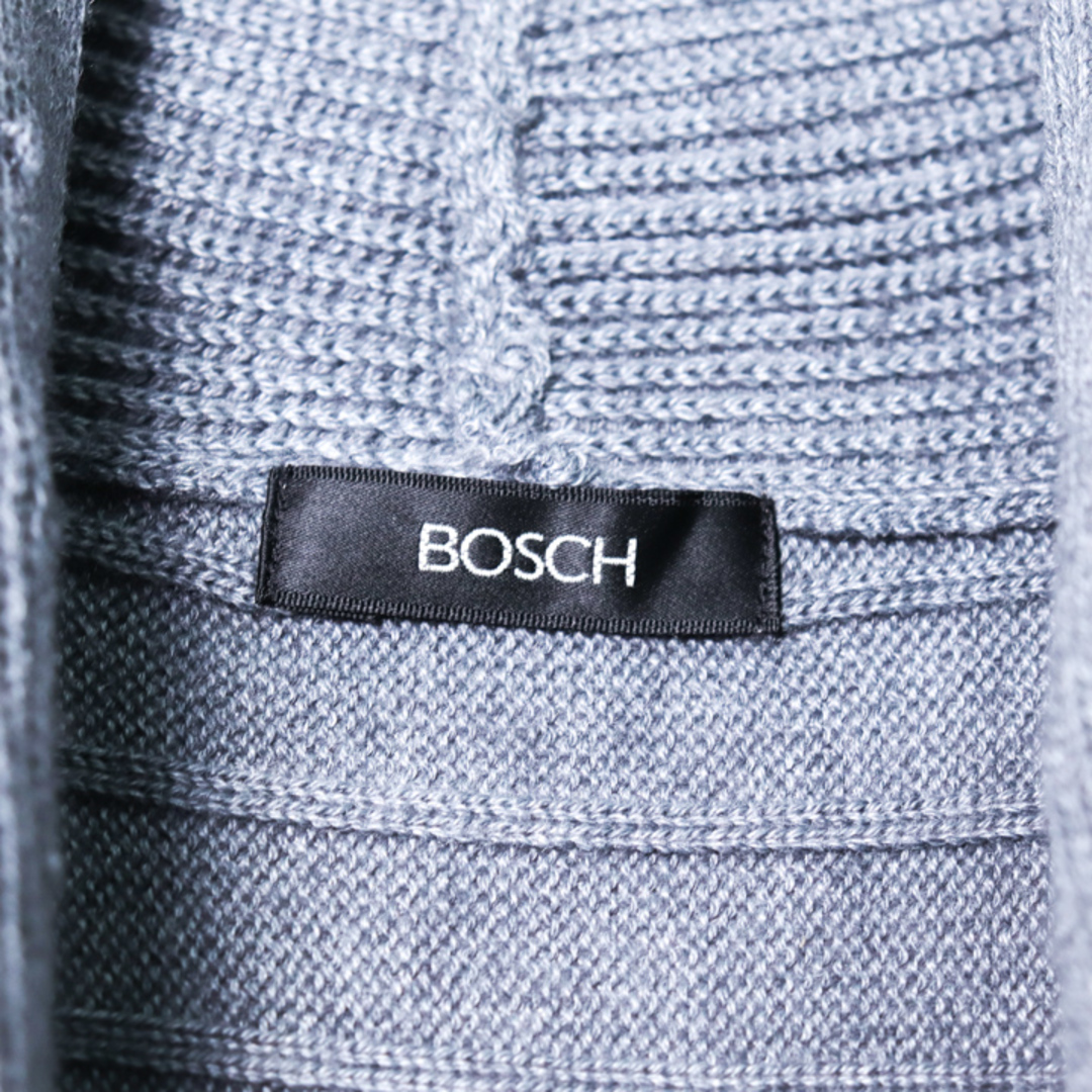 BOSCH(ボッシュ)のボッシュ 長袖ワンピース ニットワンピ ドレープネック ひざ下丈 ウール混 レディース 38サイズ ブルー BOSCH レディースのワンピース(その他)の商品写真