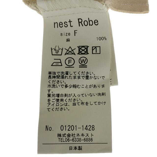 nest Robe(ネストローブ)のnest robe / ネストローブ | 2020SS | リネン ノーカラー ブラウス シャツ | F | アイボリー | レディース レディースのトップス(シャツ/ブラウス(長袖/七分))の商品写真