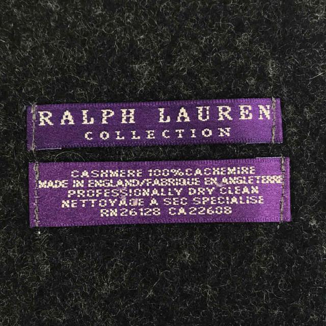 Ralph Lauren(ラルフローレン)の【新品】  RALPH LAUREN / ラルフローレン | パープルレーベル カシミヤ 100％ フリンジ マフラー ユニセックス | グレー | メンズ メンズのファッション小物(マフラー)の商品写真