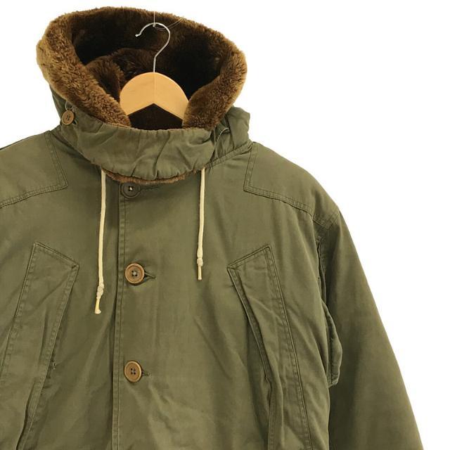 VINTAGE / ヴィンテージ 古着 | 1940s | TYPE B-9 USAF AIR FORCE Flight Jacket REED PRODUCTS 社製 米軍 ライニングダウン仕様 コの字TALON ジップ稼働 チンストラップ ミリタリー フライト ジャケット | 36 | カーキ