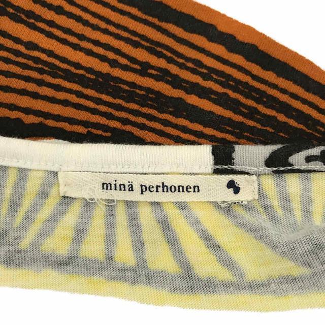 mina perhonen(ミナペルホネン)の【美品】  mina perhonen / ミナペルホネン | 2013SS | mingling 海鳥 コットン Tシャツ | 38 | マルチカラー | レディース レディースのトップス(Tシャツ(半袖/袖なし))の商品写真