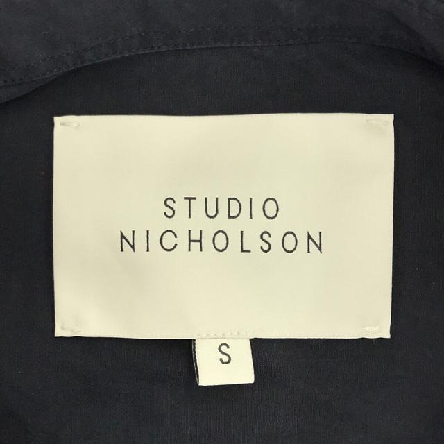 Studio Nicholson / スタジオ ニコルソン | 2021SS | SORONO POWDER COTTON OVERSIZED S/S SHIRTS 半袖 オーバーサイズ シャツ  | S | ネイビー | メンズ