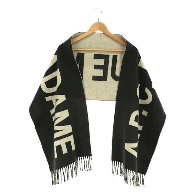 【新品】  A.P.C. / アーペーセー | 2020AW | ANGELE SCARF WOANE M15163 LZZ.  イタリア製 バージンウール フリンジ ロゴ マフラー ユニセックス | グレー | メンズ