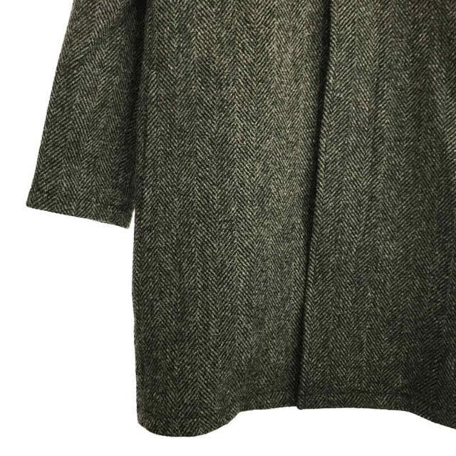 【美品】 A.P.C. / アーペーセー | × Harris Tweed ハリスツイード チンストラップ ウール ツイード シングル ロングコート  | XS | グレー | メンズ