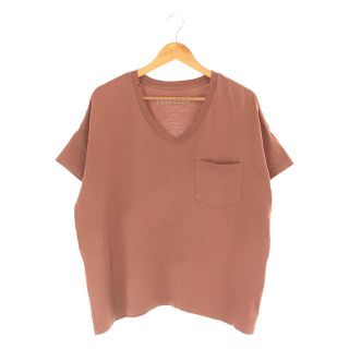 ドゥーズィエムクラス(DEUXIEME CLASSE)の【美品】  Deuxieme Classe / ドゥーズィエムクラス | 【SKARGORN/スカルゴーン】 ポケツキワイド Tシャツ オーバーサイズ カットソー | XS | グレー | レディース(Tシャツ(半袖/袖なし))