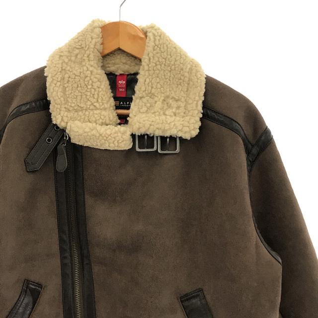 ALPHA INDUSTRIES アルファ フェイクムートン ボア ジャケット